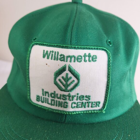 WILLIAMETTE Industries K-Brand Hat Snapback Baseball Vintage 80s Cap Dad Trucker - Picture 2 of 12